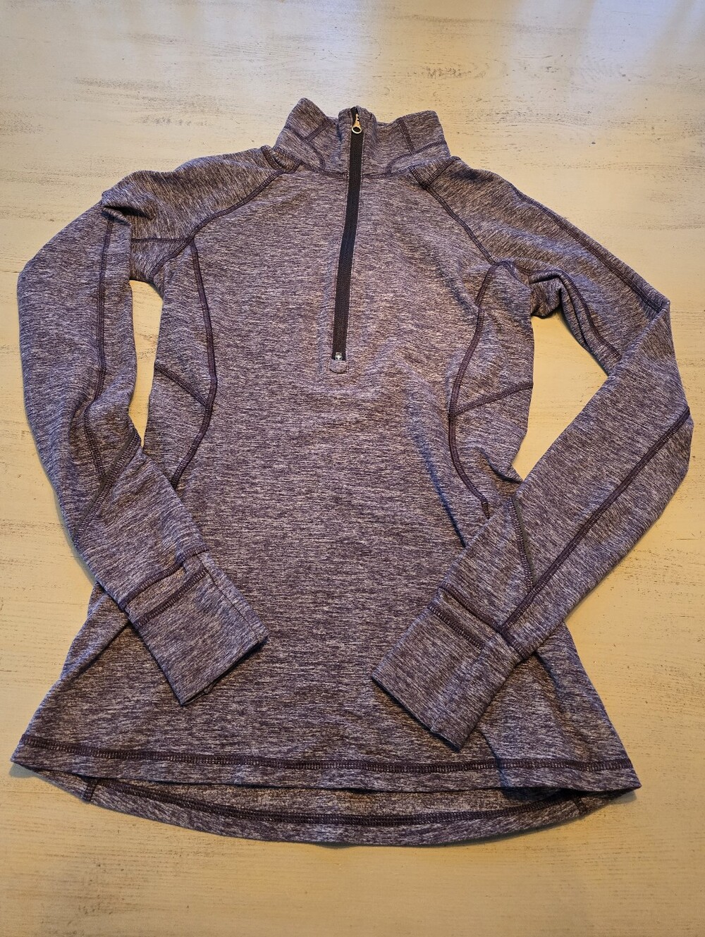 Lulumon Athletica Women's 1/2 Zip Jacket, Size 4 Gray/Black, Runner, Athleisure